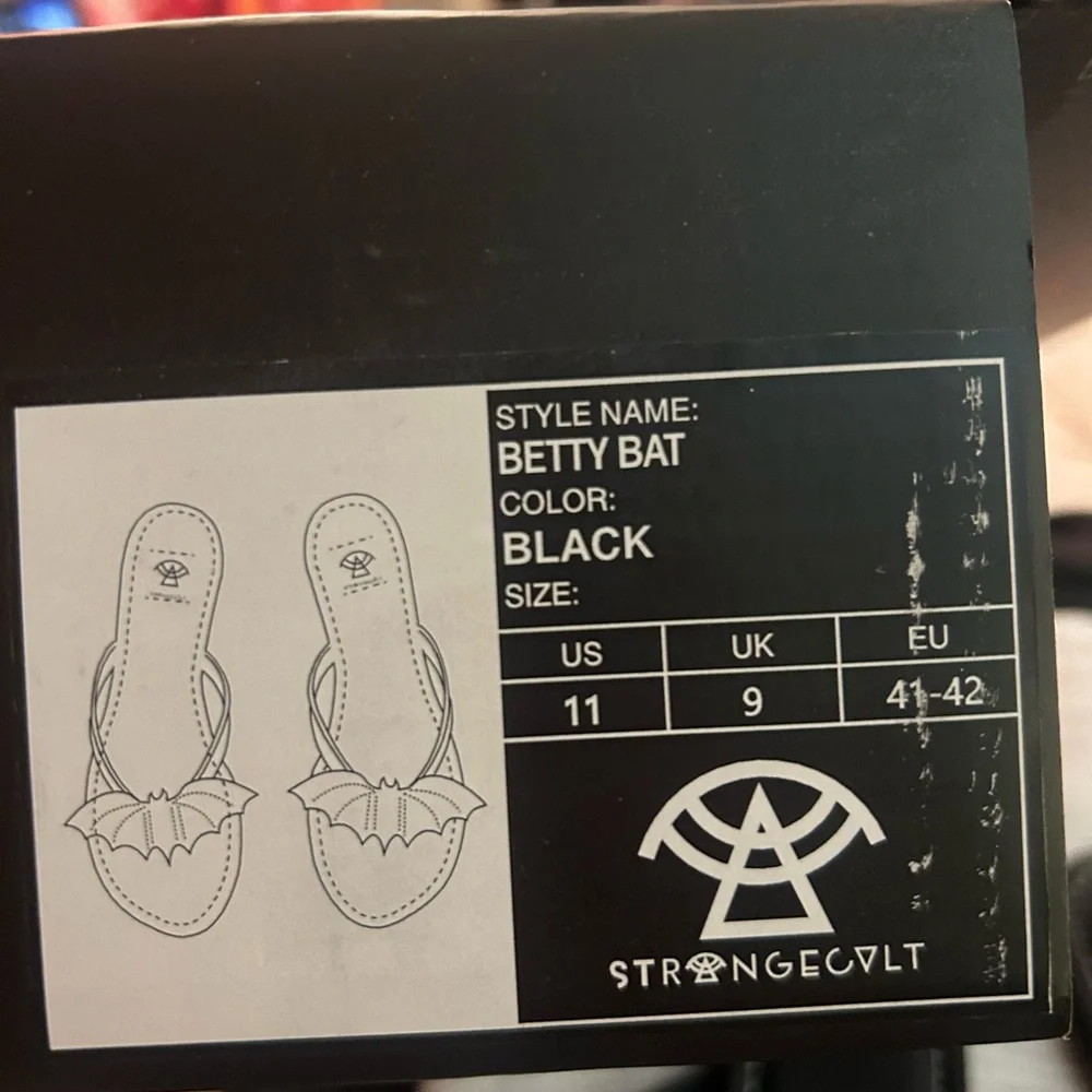 Black Bat Sandals - Picture 6 of 6